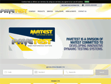 Tablet Screenshot of pavetest.com